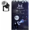 Projektor LED - 4 svetelné rotujúce dekorácie