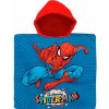 EUROSWAN Pončo Spiderman s kapucí bavlna 60x120 cm