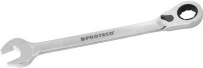 PROTECO 42.18-342-017 račňový kľúč očkoplochý s možnosťou dorazu, 17 mm CrV