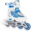 TONY Kolieskové korčule, bielo-modré, ABEC7 Carbon, veľ. 34-37 SPOKEY