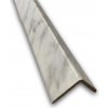 Rohová lišta MDF 35 x 35 mm - L profil skladacia - 2600 mm - biely mramor - CEZAR 2943