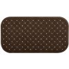 MSV protišmyková podložka do vane Class, hnedá, 36 × 76 cm