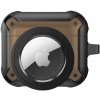AppleKing 2v1 superodolný ochranný obal pre AirPods 3 / AirTag 1 / 2 - hnedý - možnosť vrátiť tovar ZADARMO do 30tich dní