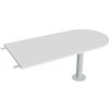 Hobis Doplnkový stôl Flex, 160x75,5x80 cm, biela/kov
