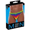 Svenjoyment Pánske tangá Rainbow Comfort Farebné pásiky