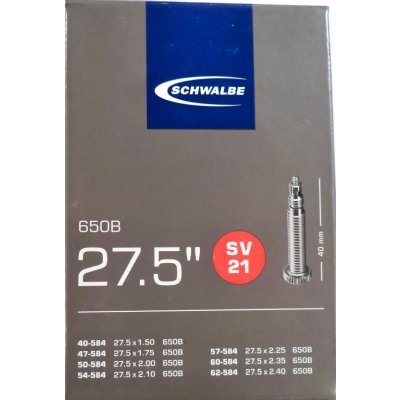 Duša SCHWALBE SV21 27.5"x1.50-2.40 (40/62-584) FV/40mm