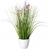 Gasper Gasper Umelá tráva v kvetináči, zelená/ružová