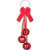 Dekorácia Zvončeky na dvere, červené, 14x14x46 cm