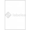 Labelea Samolepiace etikety 210x297 mm krycie (opacitné) biele papierové, na hárku A4, pre laserovú a atramentovú tlač, Farba etikiet Biela, Počet hárkov v balení 100 EPQ210297W001S