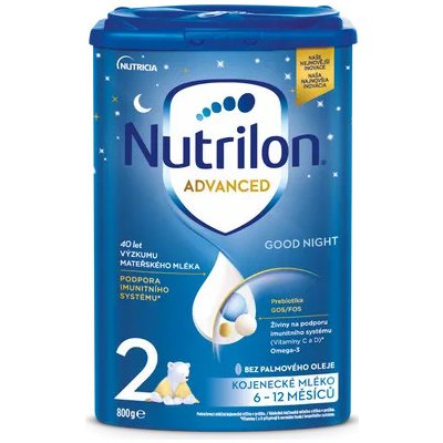 Nutrilon 2 Good Night následná mliečna výživa v prášku na dobrú noc. 6 x 800 g