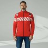 Newland sveter Man Full Zip red black
