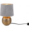 Trio R50821011 stolové svietidlo Sophia 1x40W | E14 | IP20 - káblový spínač, zlatá so striebornou
