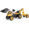 Smoby Šliapací traktor Builder Max s bagrom a vozíkom