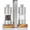 AdHoc ME01 Set mlynček na soľ a mlynček na korenie Classic, nerezová oceľ | akáciové drevo