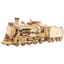 Robotime 3D drevené puzzle Parní lokomotiva Prime Steam Express 1:80 308 ks