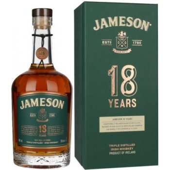 Jameson 18y Triple Distilled 40% 0,7 l (kazeta)