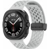eses Silikónový dierkovaný remienok s magnetickou prackou pre Samsung Galaxy Watch Ultra 47 mm - Šedý