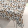 Biante Veľký dekoračný obdĺžnikový obrus Porto PRT-009 Modro-hnedé listy na režnom 180x260 cm