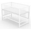 Drevená postieľka Baby Nellys 60 x 120 cm biela
