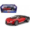 Bburago Bugatti Chiron čierna červená 1:18
