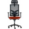 Kancelárska stolička GAME Šéf SYN červená (Bombay 33) + PDH nastaviteľný + podrúčky P44