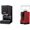 Gaggia New Classic E24 BC, black + Eureka Mignon Silenzio, BL ferrari red