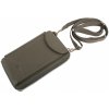 Kožená Taška cez rameno na smartfón unisex Hunter 20x13cm šedá Farba: šedá