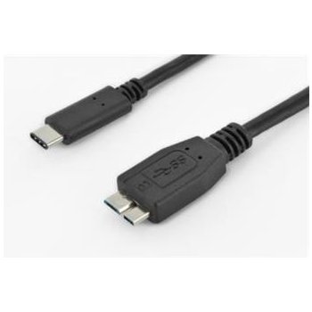 Digitus AK-300137-010-S USB 3.1 Type-C připojovací, typ C na mikro B, m / m, 1,8m, černý