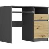 Moderný písací stôl so skrinkou 90x50 cm - rôzne farebné prevedenia artisan mix antracit