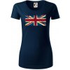 Britská vlajka stará - Dámske tričko z organickej bavlny Origin (GOTS) - 2XL ( Tmavomodrá (veľmi tmavá - skoro čierna) )