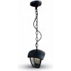 Záhradné závesné svietidlo E27 IP44, čierne VT-735 (V-TAC)