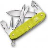 VICTORINOX - Stredný vreckový nôž Pioneer X Alox Limited Edition, 9 funkcií, žltá 0.8231.L23