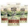 WILD FARM mäkké kačacie prúžky s hair&skin 3x50g maškrta pre mačky