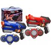 ZA3776 DR Laserové paintballové pištole 2ks - Laser Tag Modro-červená