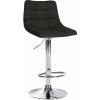 Barová stolička Jerry fabric chróm, čierna