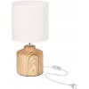 Candellux | Stolná lampa MINOS 1xE14/40W/230V hnedá/biela | CA1152