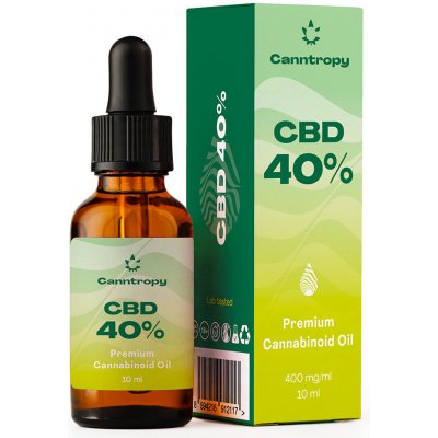 Canntropy CBD Premium Cannabinoid Oil 40 % CBD, 400 mg/ml, 10 ml