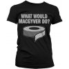 Imago Dámské tričko What Would MacGyver Do? černá