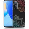 Picasee silikónový čierny obal pre Huawei Nova 9 SE - Kvetinový vzor