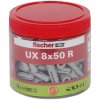 FISCHER Dóza UX 8X50 R (Univerzálna nylonová hmoždinka s golierom pre všetky stavebné materiály)
