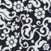 Patifix fólie 15-6485 Čiernobiele kvety 45 cm x 15 m (KVALITNÁ SAMOLEPIACA TAPETA)