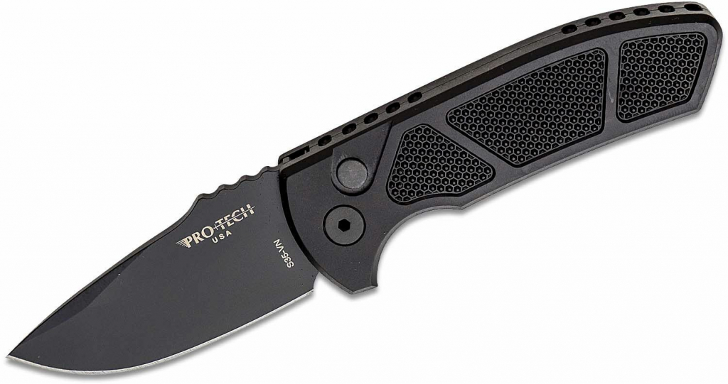 PRO TECH Les George SBR Short Bladed Rockeye AUTO Folding Knife PT-LG407