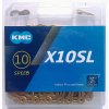 Cyklistická reťaz KMC X10SL Ti-N Gold 10/ (5,9 - 6,2 mm)