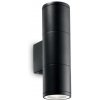 Exteriérové nástenné svietidlo Ideal lux 100395 GUN AP2 SMALL NERO 2xGU10 35W IP44 IP44