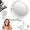 Verk LED MAKE-UP ZRCADLO OTOČNÉ ZVĚTŠOVACÍ ZRCADLO S 360°