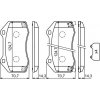 BOSCH Sada brzdových platničiek kotúčovej brzdy 0986494718