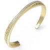 Guess Pevný pozlátený náramok Stylish Guess JUBB04584JWYG 6 cm