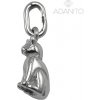 ADANITO SSP024944 - Strieborný prívesok mačka