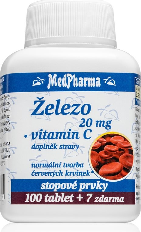 MedPharma Železo 20 mg + Vitamín C 107 tabliet od 3,98 € - Heureka.sk