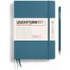 Leuchtturm1917 Zápisník Stone Blue Medium A5 bodkovaný